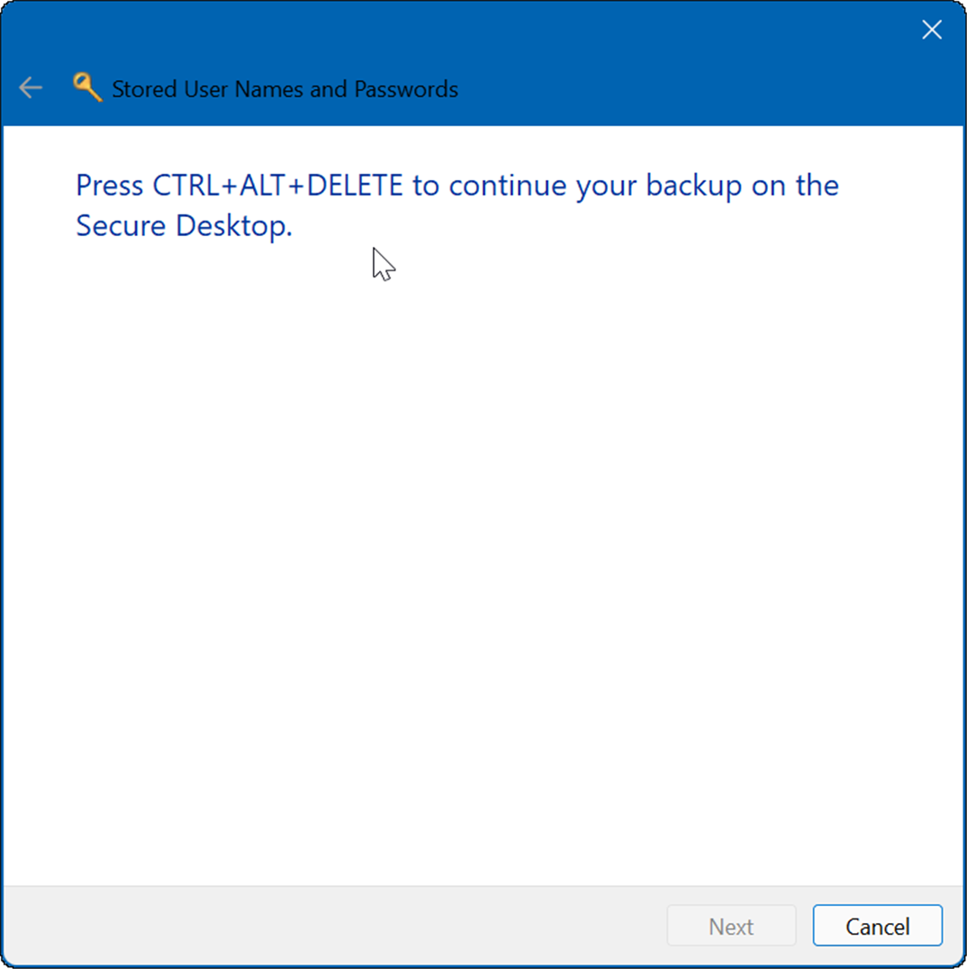 použijte správce pověření v systému Windows 11