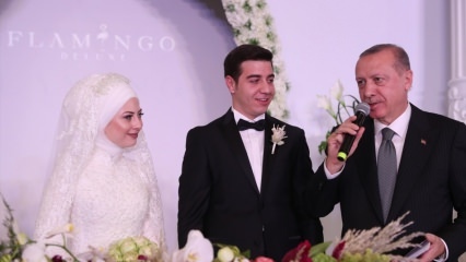 Prezident Erdogan byl svědkem svatby v Kayseri