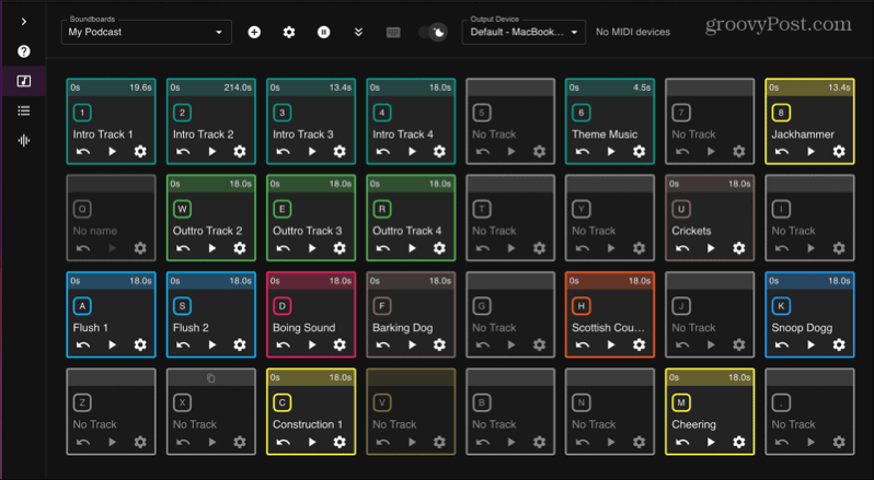 podcast soundboard