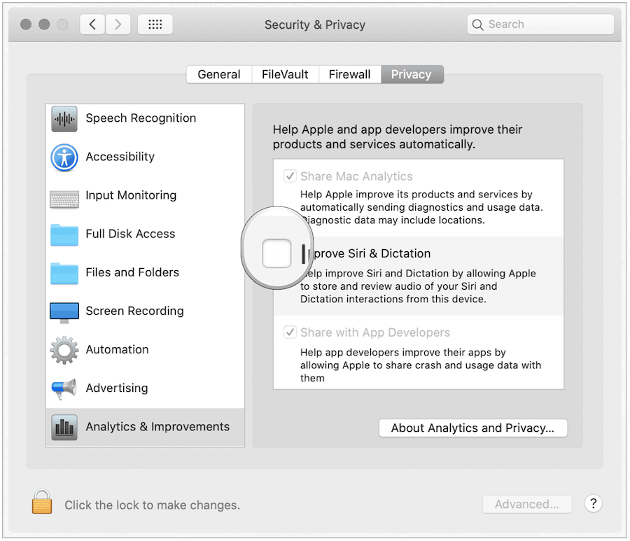 Siri Opt-Out na počítačích Mac