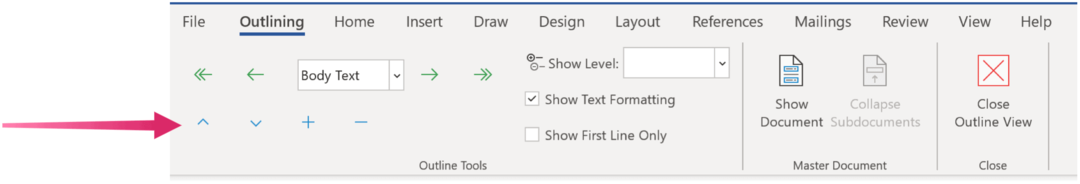 Jak používat obrysový pohled v aplikaci Microsoft Word a organizovat dokumenty