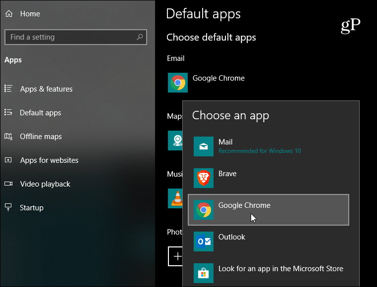 3 Výchozí aplikace Windows 10