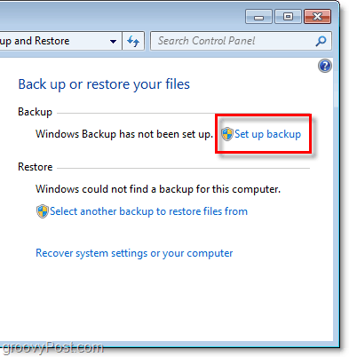 Windows 7 Backup - nastavení zálohování