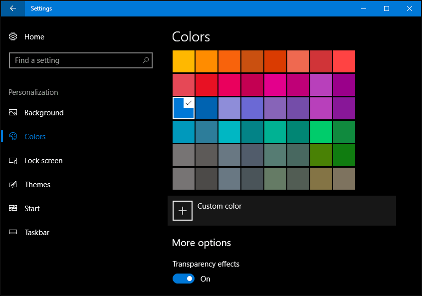 Jak změnit barvu a vzhled v aktualizaci Windows 10 Creators
