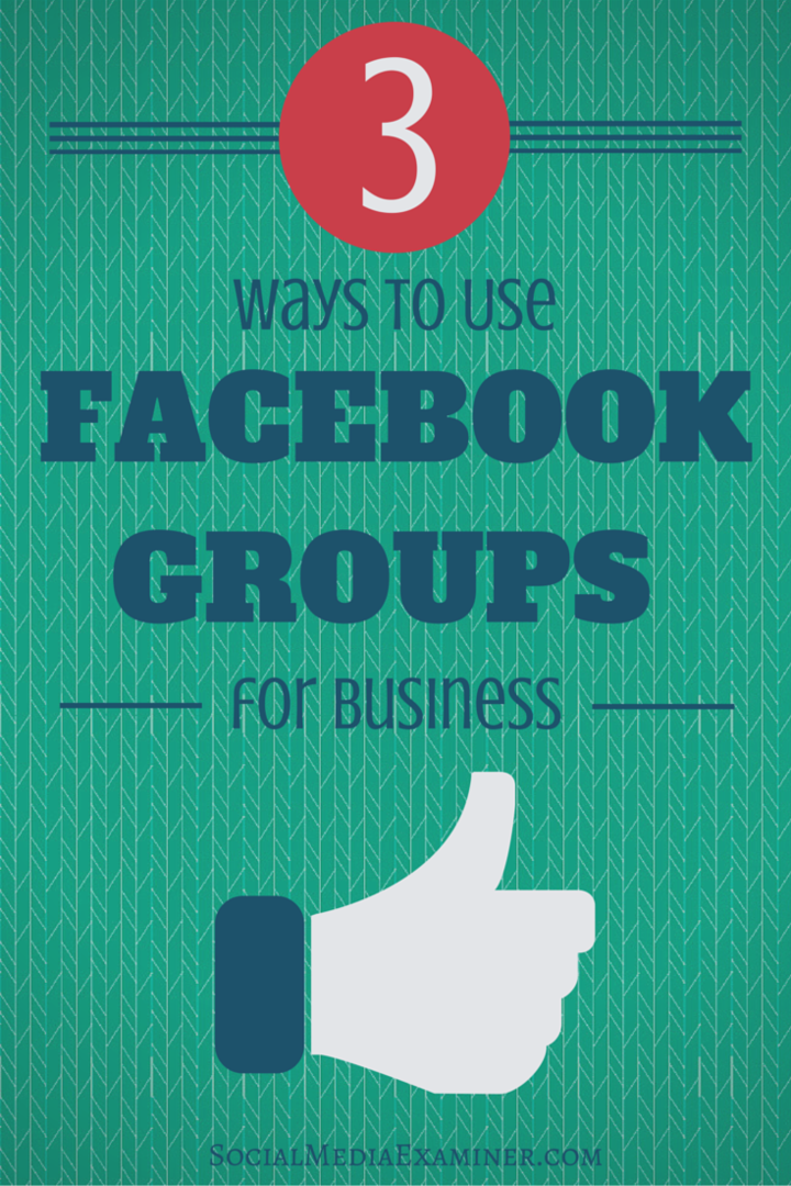 jak používat facebookové skupiny pro podnikání