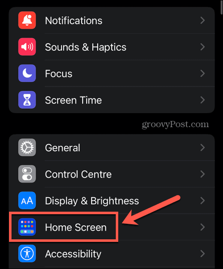 nastavení domovské obrazovky iphone