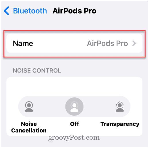 Změňte název svých AirPods