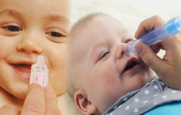 Nosní přetížení a kýchání u kojenců
