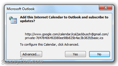 Google Calendar to Outlook 2010`Google Calendar to Outlook 2010