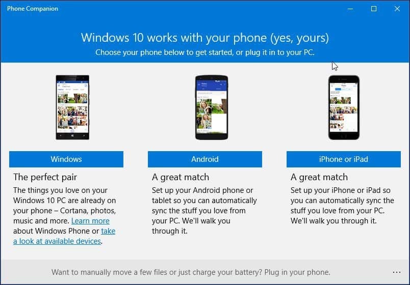 Jak používat aplikaci New Phone Companion v systému Windows 10