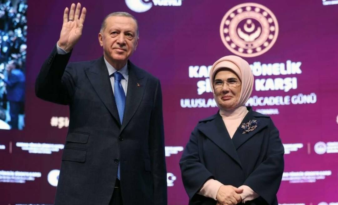 Zvláštní poselství první dámy Erdoğanové k Mezinárodnímu dni za odstranění násilí páchaného na ženách!