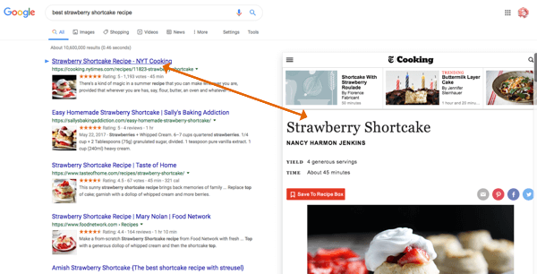 Pomocí nástroje Google Results Previewer můžete zobrazit obsah před kliknutím.