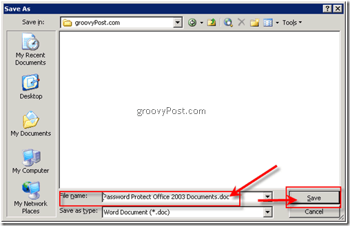 Šifrovat dokumenty Microsoft Office 2003