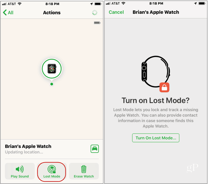 Najděte Apple Watch_Lost_Mode