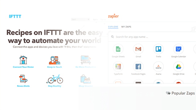 IFTTT zapier úkoly automatizace inteligentní čas cloud computing digitální univerzitní student