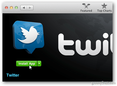 Oficiální aplikace OS X Twitter