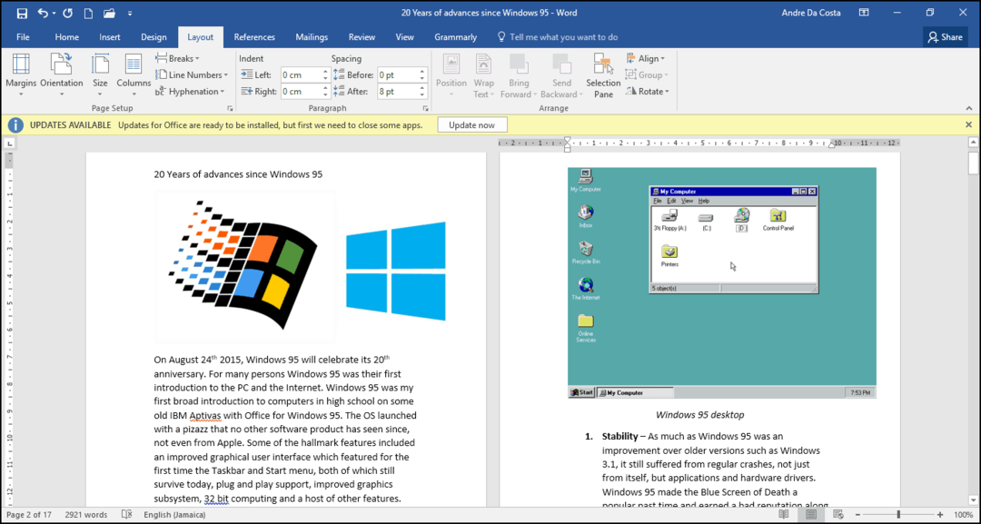 Jak vytvořit brožury pomocí aplikace Microsoft Word 2016