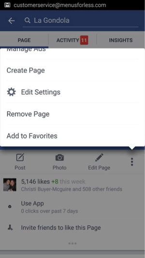 V mobilu přejděte na svou stránku na Facebooku a klepněte na Upravit nastavení. Na ploše klikněte na Nastavení.