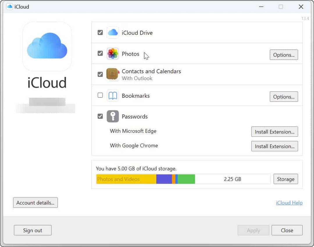 Jak propojit Apple iCloud s aplikací Windows 11 Photos