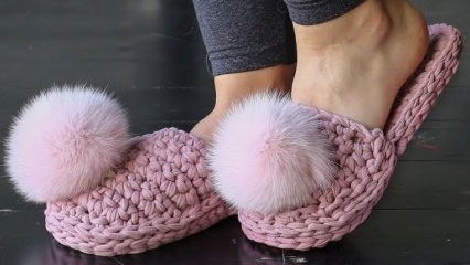 Jak vyrobit pletené pantofle? 