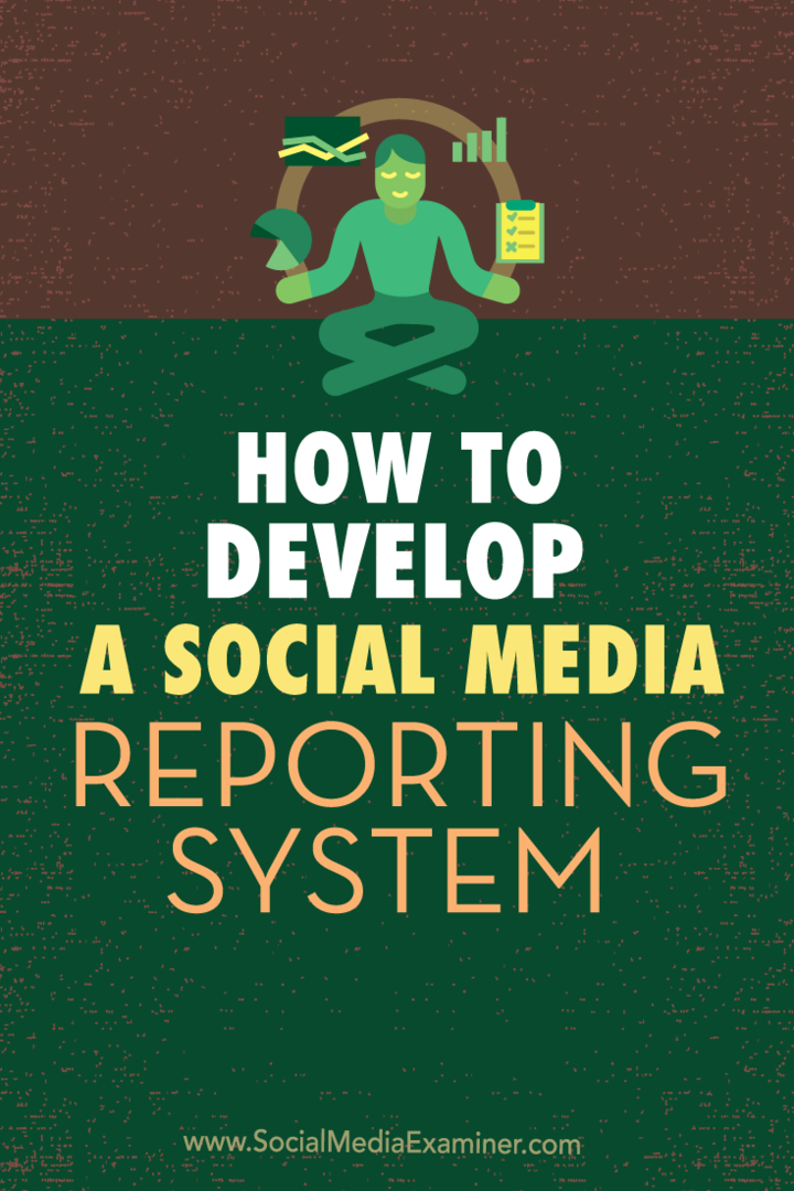 Jak vyvinout systém hlášení sociálních médií: zkoušející sociálních médií