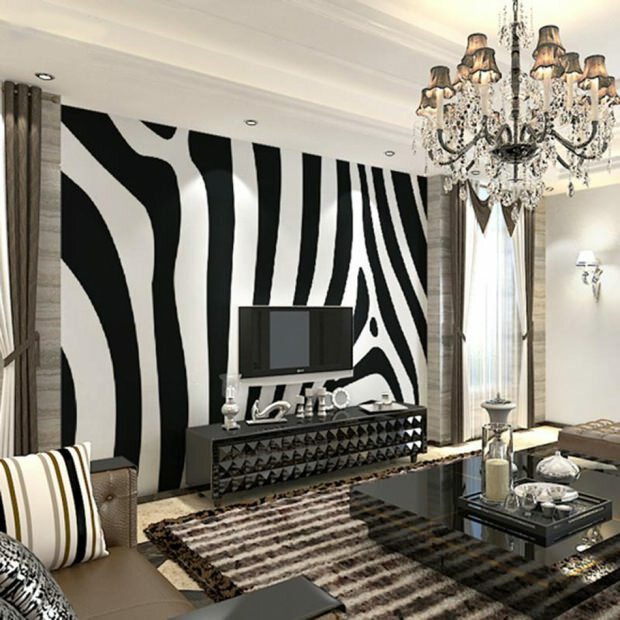 Zebra móda v domácí dekoraci