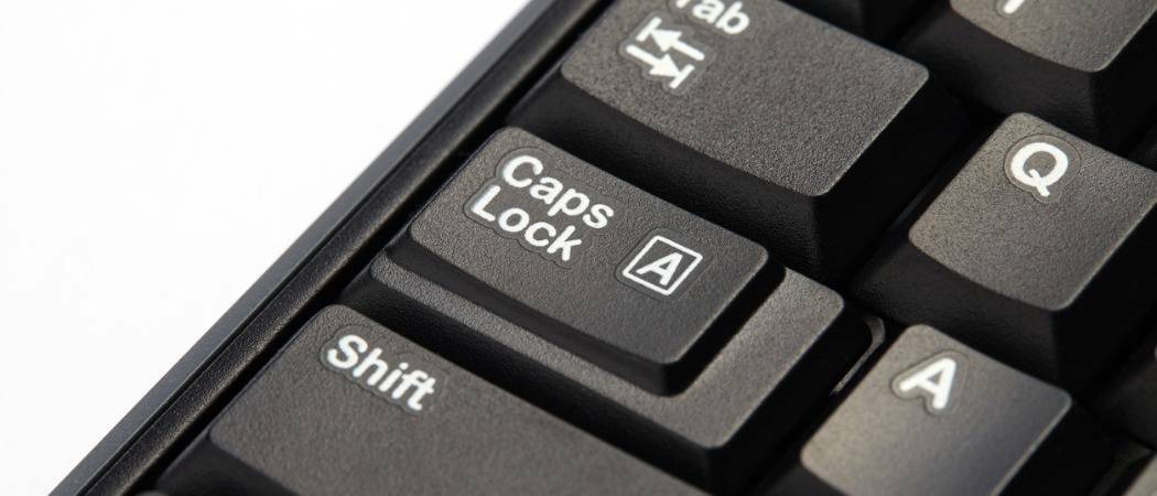 Jak použít klávesu Shift k deaktivaci Caps Lock