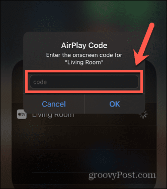 iphone airplay přístupový kód