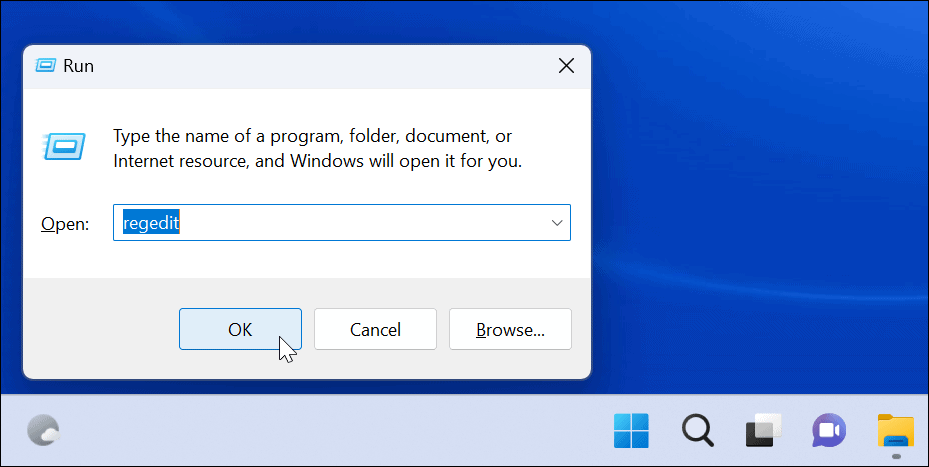 regedit blokuje uživatele v nastavení ve Windows 11