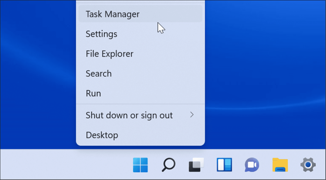 Otevřete Správce úloh v systému Windows 11