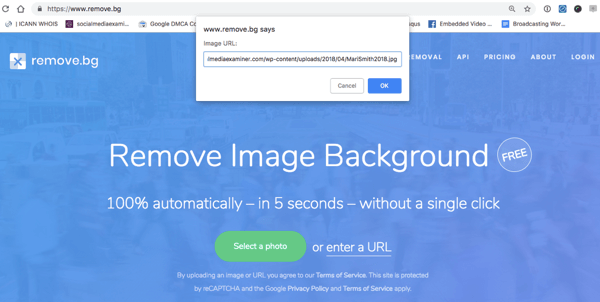 remove.bg používá AI k automatickému odstranění pozadí z obrázků.