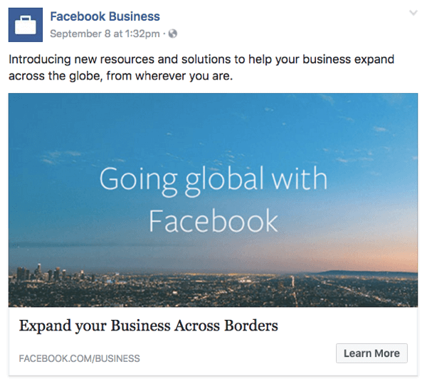 facebook pro globální podnikání