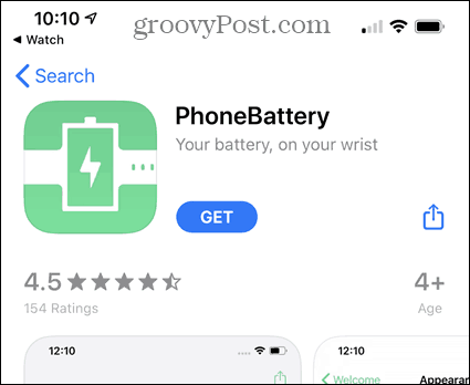 Nainstalujte aplikaci PhoneBattery z App Store