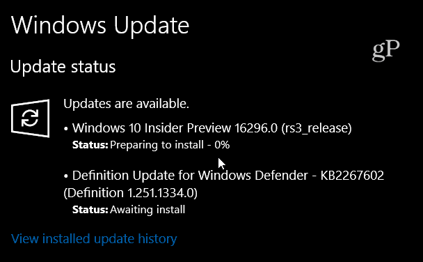 Microsoft uvolňuje Windows 10 Preview Build 16296 pro PC