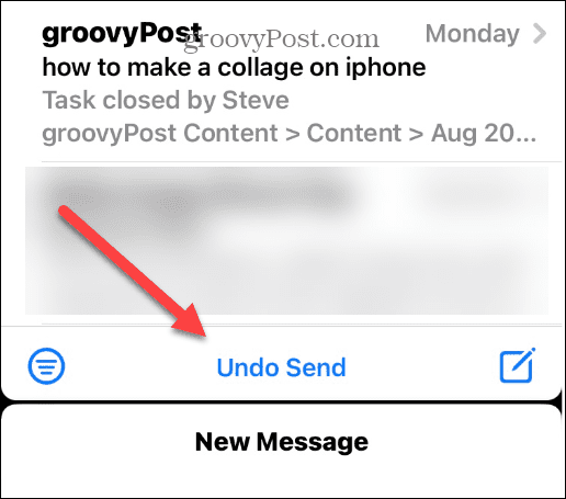 Zrušit odeslání e-mailu na iPhonu nebo iPadu