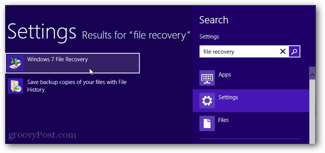 hledat metodu Windows 7 obnovení souborů