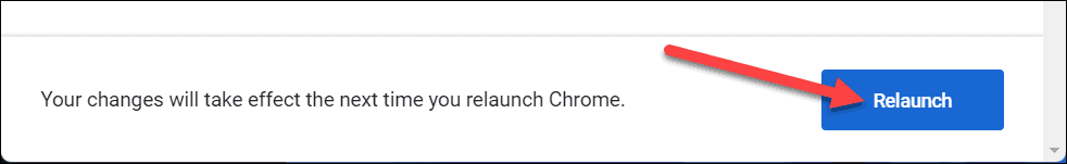 Tlačítko Restartovat Chrome