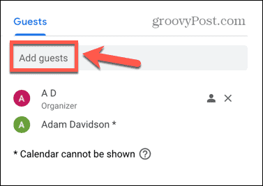 google kalendář přidat hosty
