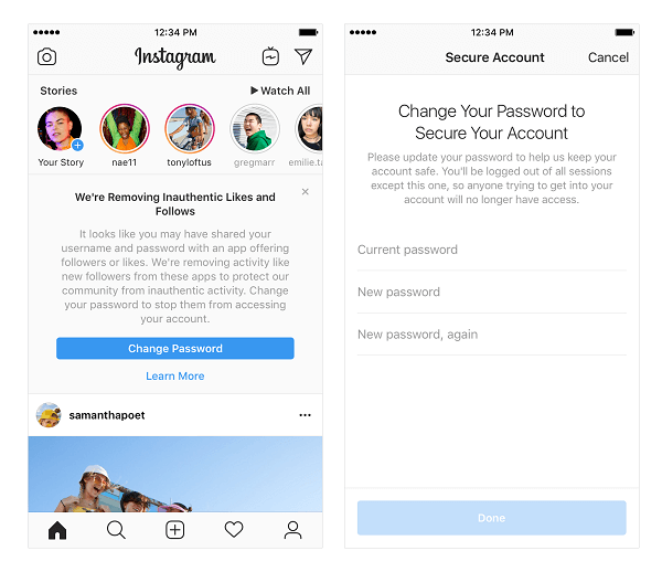 Instagram oznámil, že začne odstraňovat neautentické lajky, sledování a komentáře z účtů pomocí aplikací a robotů třetích stran, aby se zvýšila jejich popularita.