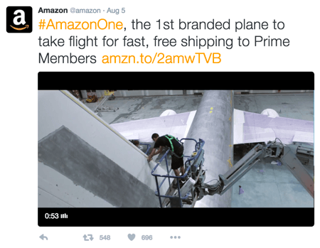 odkaz značky Amazon