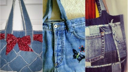 Výroba tašek z džíny