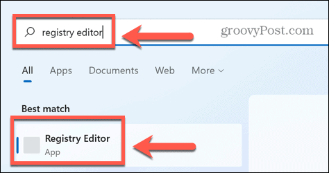Windows otevřít editor registru