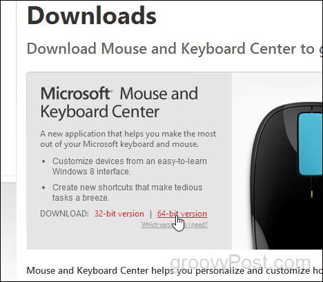 stáhněte si microsoft myš a klávesnici centrum