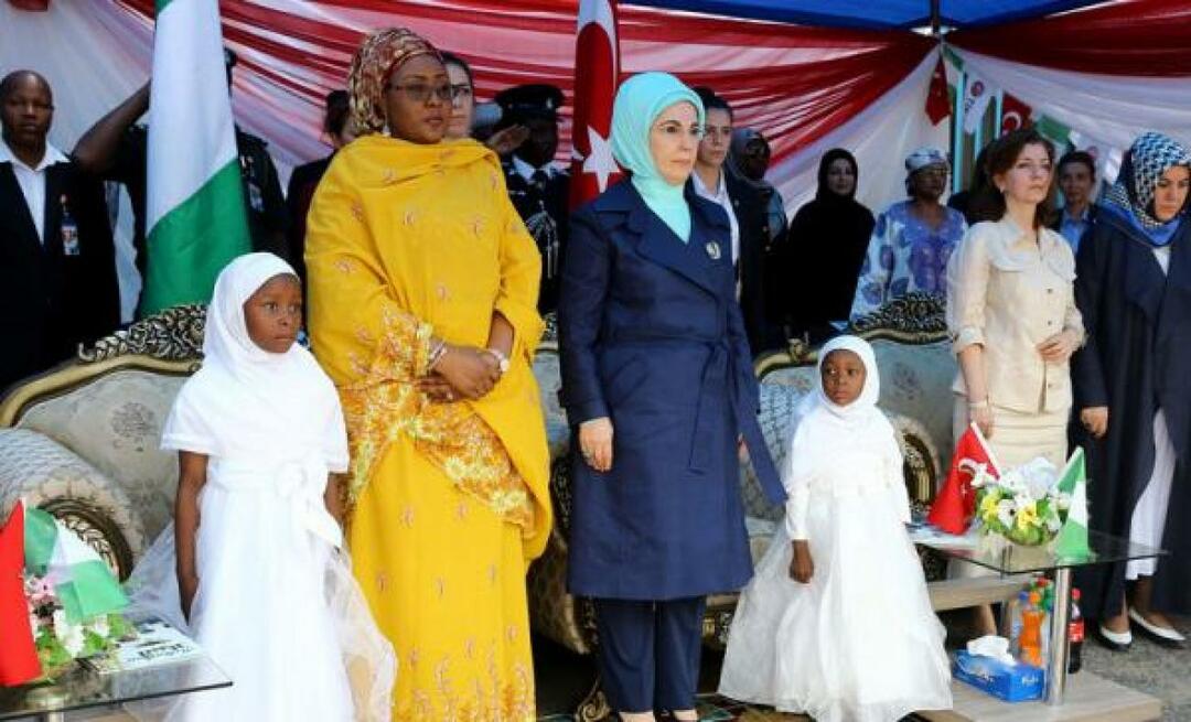 Děkuji od Emine Erdoğan za Buhariho podporu!