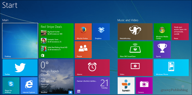 Jak zálohovat a resetovat úvodní obrazovku systému Windows 8.1