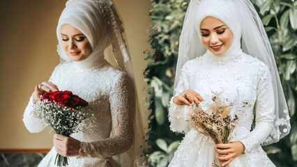 2021 hidžábových modelů svatebních šatů Nejkrásnější modely hidžábových svatebních šatů