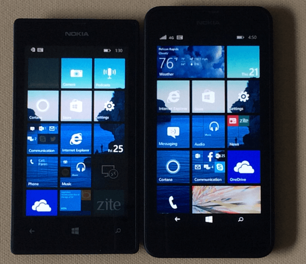 Nokia Lumia 520 a 635
