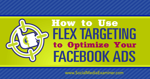 flexibilní cílení pro facebookové reklamy