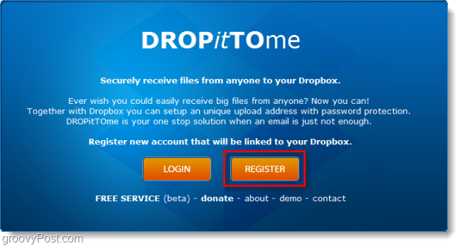 vytvořte účet pro uploadbox dropbox
