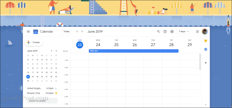 obrázek kalendáře google
